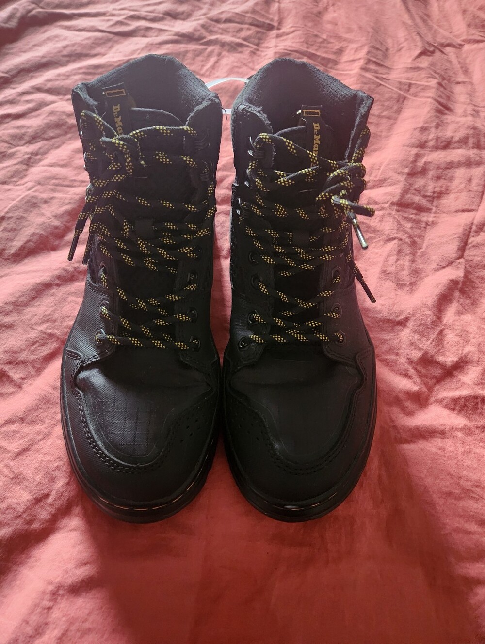 Dr Martens Rilla Boots Mens Size 8 Black Air Cushion Hiking Work Combat